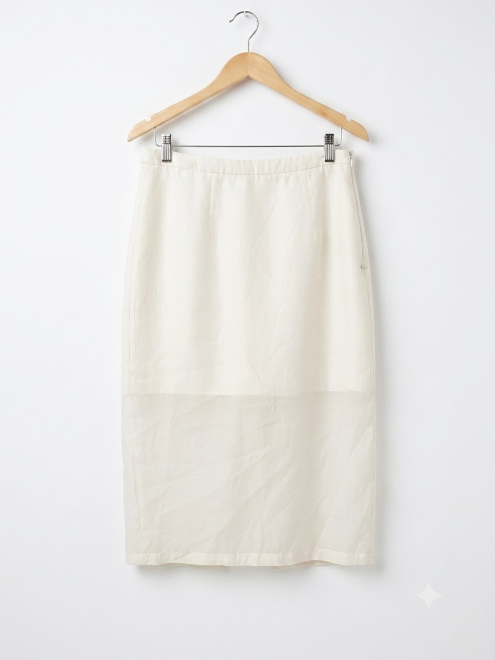 a new day Cream Midi Pencil Skirt